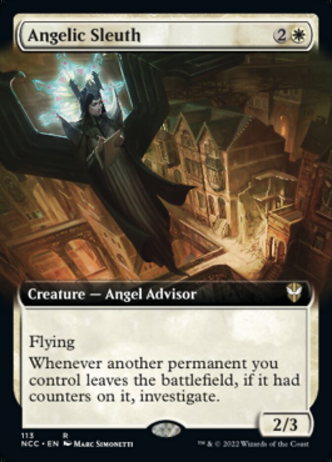 Angelic Sleuth (Extended Art) [Streets of New Capenna Commander] | Exor Games New Glasgow