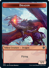 Dragon // Dragon Double-Sided Token [Starter Commander Decks] | Exor Games New Glasgow