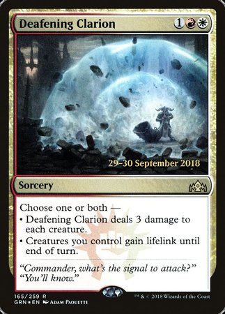 Deafening Clarion [Guilds of Ravnica Promos] | Exor Games New Glasgow