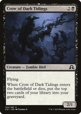 Crow of Dark Tidings [Shadows over Innistrad] | Exor Games New Glasgow