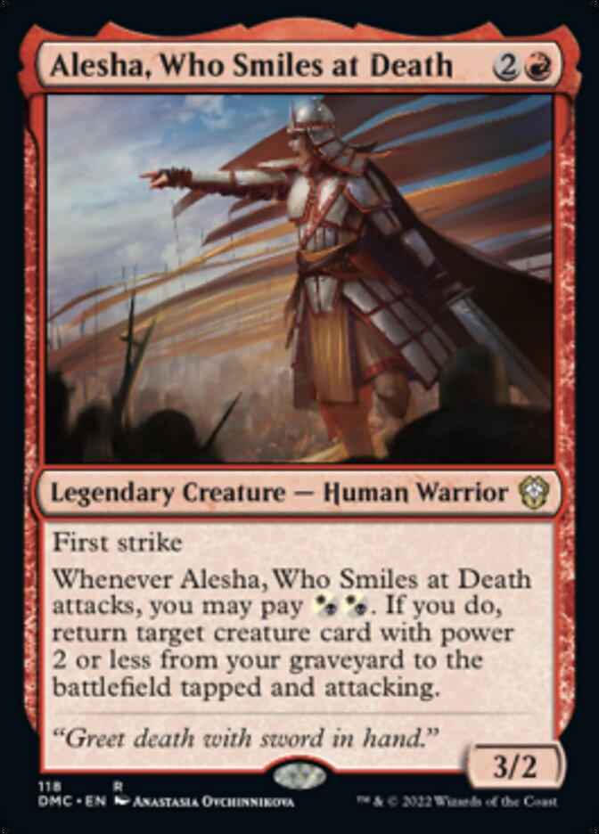 Alesha, Who Smiles at Death [Dominaria United Commander] | Exor Games New Glasgow