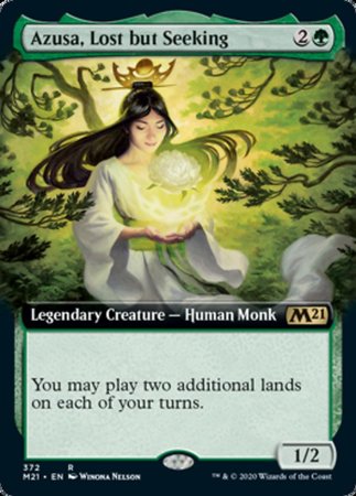 Azusa, Lost but Seeking (Extended Art) [Core Set 2021] | Exor Games New Glasgow