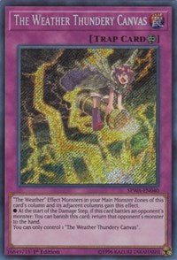 The Weather Thundery Canvas [SPWA-EN040] Secret Rare | Exor Games New Glasgow