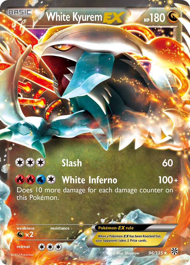 White Kyurem EX (96/135) [Black & White: Plasma Storm] | Exor Games New Glasgow