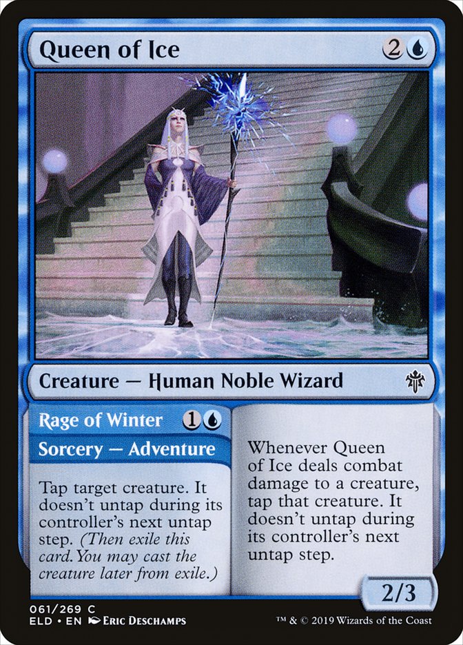 Queen of Ice // Rage of Winter [Throne of Eldraine] | Exor Games New Glasgow