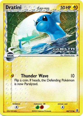 Dratini (66/113) (Delta Species) (Stamped) [EX: Delta Species] | Exor Games New Glasgow