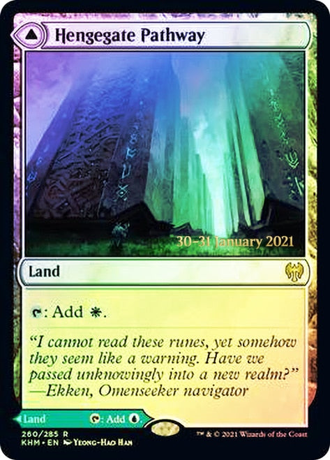 Hengegate Pathway // Mistgate Pathway  [Kaldheim Prerelease Promos] | Exor Games New Glasgow