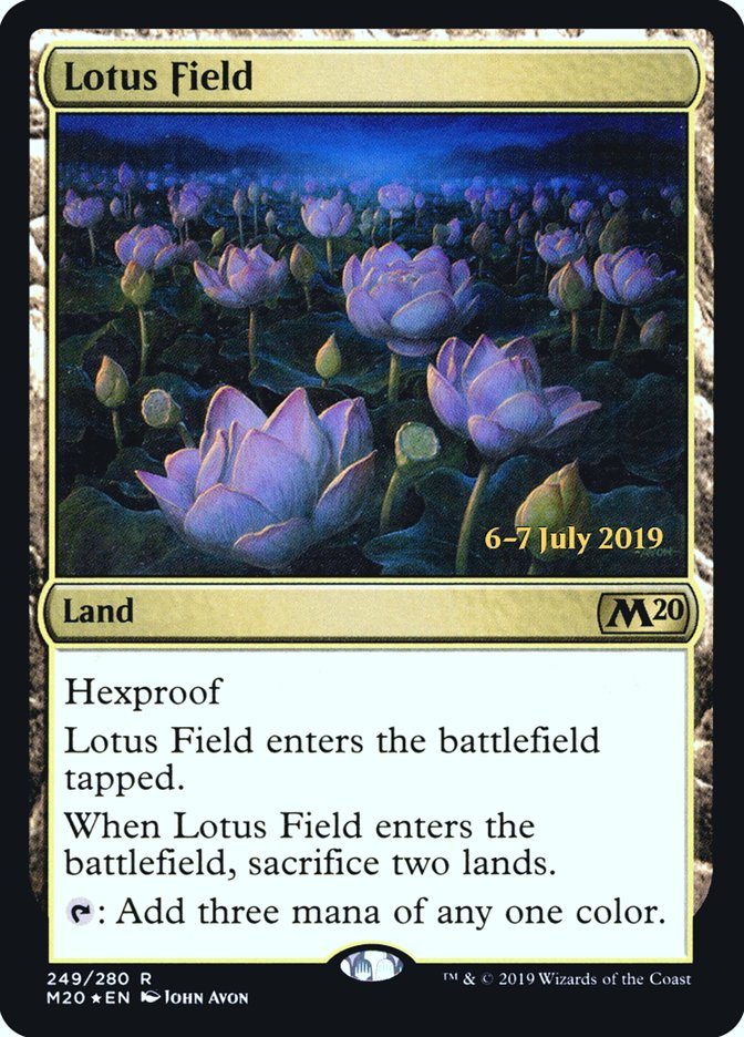 Lotus Field  [Core Set 2020 Prerelease Promos] | Exor Games New Glasgow