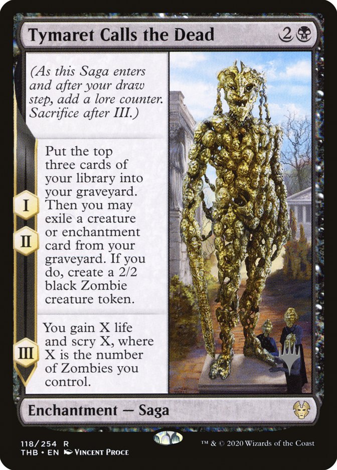 Tymaret Calls the Dead (Promo Pack) [Theros Beyond Death Promos] | Exor Games New Glasgow