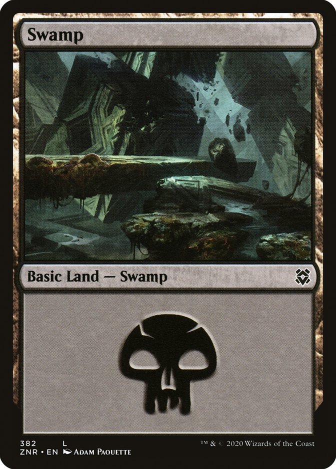 Swamp (382) [Zendikar Rising] | Exor Games New Glasgow