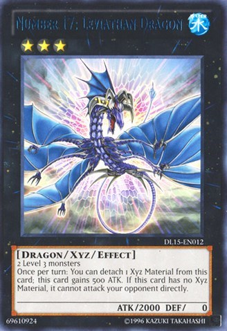 Number 17: Leviathan Dragon (Blue) [DL15-EN012] Rare | Exor Games New Glasgow