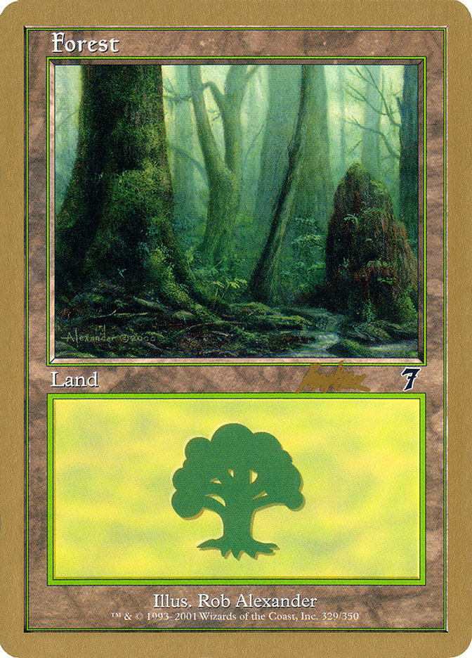 Forest (329) (Brian Kibler) [World Championship Decks 2002] | Exor Games New Glasgow