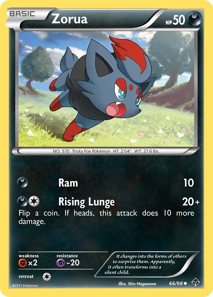 Zorua (66/98) [Black & White: Emerging Powers] | Exor Games New Glasgow