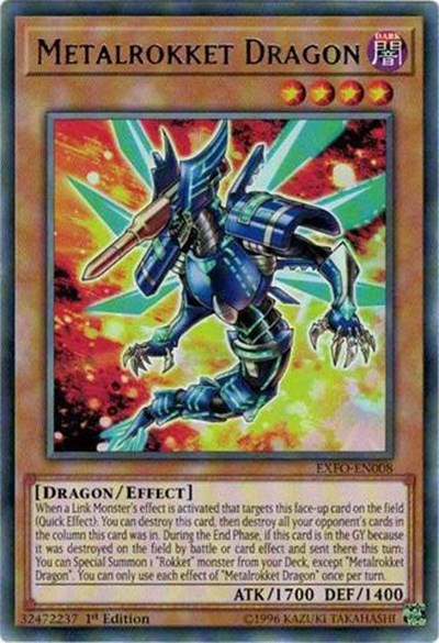 Metalrokket Dragon [EXFO-EN008] Rare | Exor Games New Glasgow