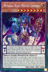 Mythical Beast Master Cerberus [EXFO-EN027] Secret Rare | Exor Games New Glasgow