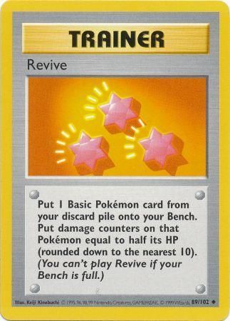 Revive (89/102) [Base Set Shadowless Unlimited] | Exor Games New Glasgow