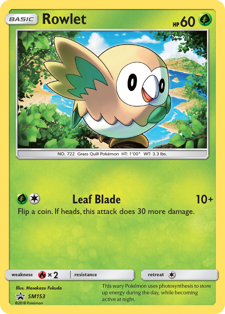 Rowlet (SM153) [Sun & Moon: Black Star Promos] | Exor Games New Glasgow