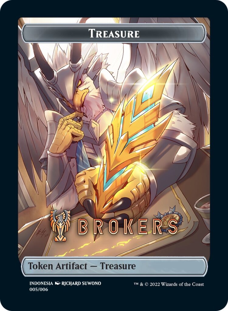 Treasure Token (Brokers) (Southeast Asia Artists) [Streets of New Capenna Tokens] | Exor Games New Glasgow