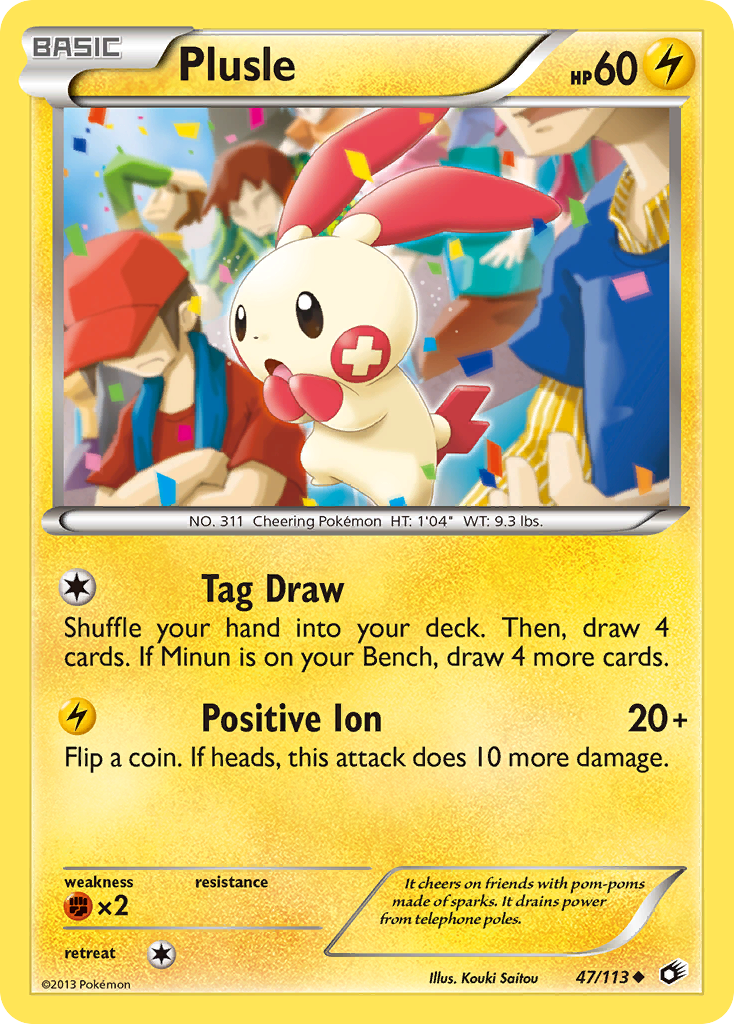 Plusle (47/113) [Black & White: Legendary Treasures] | Exor Games New Glasgow