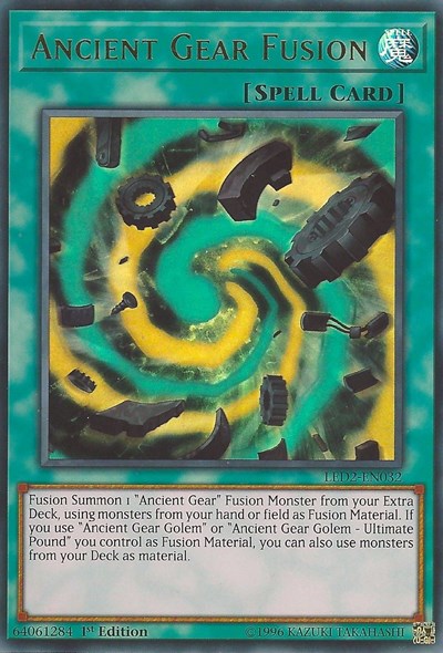 Ancient Gear Fusion [LED2-EN032] Ultra Rare | Exor Games New Glasgow