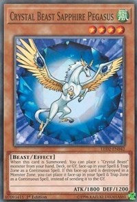 Crystal Beast Sapphire Pegasus [LED2-EN042] Common | Exor Games New Glasgow