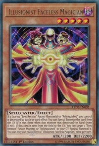 Illusionist Faceless Magician [LED2-EN002] Rare | Exor Games New Glasgow