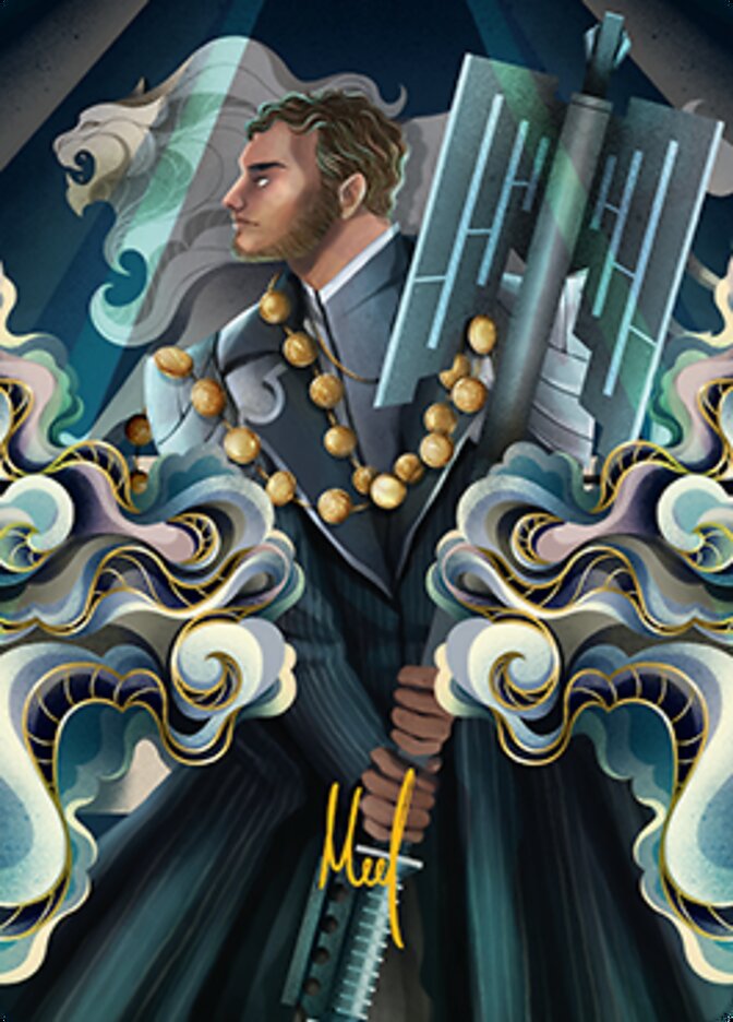 Rafiq of the Many Art Card (Gold-Stamped Signature) [Streets of New Capenna Art Series] | Exor Games New Glasgow