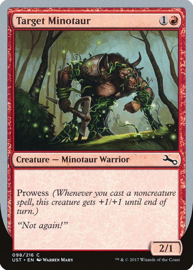 Target Minotaur (Vine Art) [Unstable] | Exor Games New Glasgow