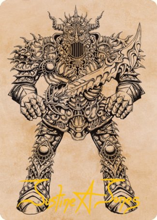 Iron Golem (Showcase) Art Card (Gold-Stamped Signature) [Dungeons & Dragons: Adventures in the Forgotten Realms Art Series] | Exor Games New Glasgow