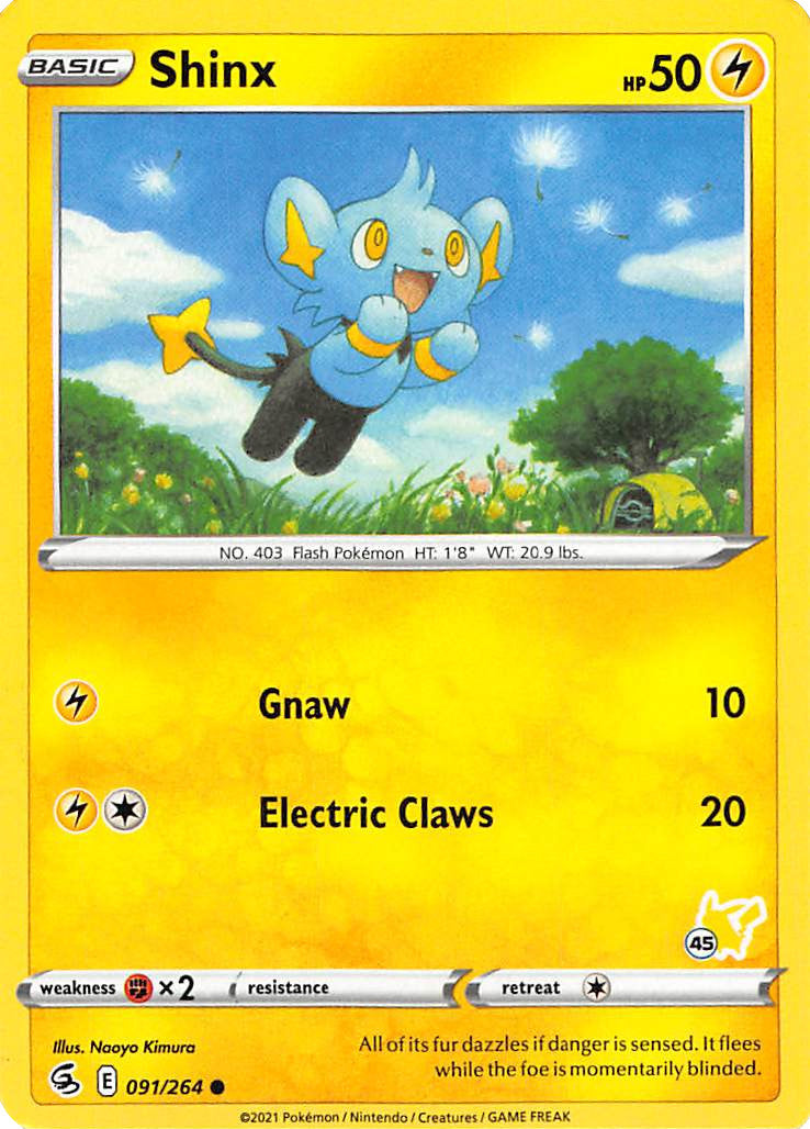 Shinx (091/264) (Pikachu Stamp #45) [Battle Academy 2022] | Exor Games New Glasgow