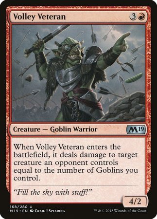 Volley Veteran [Core Set 2019] | Exor Games New Glasgow