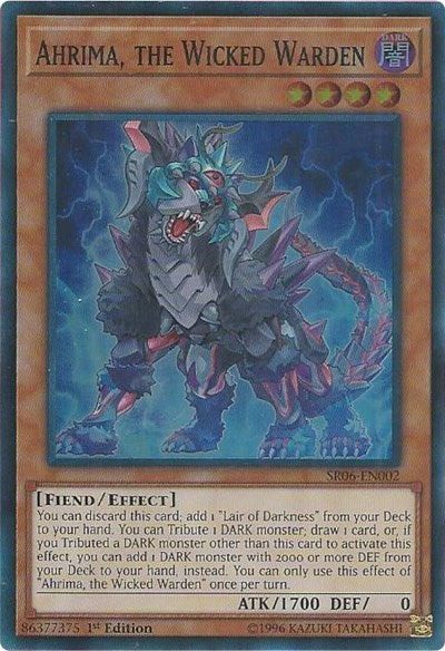 Ahrima, the Wicked Warden [SR06-EN002] Super Rare | Exor Games New Glasgow