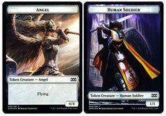 Angel // Human Soldier Double-sided Token [Double Masters] | Exor Games New Glasgow