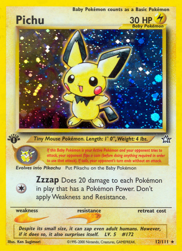 Pichu (12/111) [Neo Genesis 1st Edition] | Exor Games New Glasgow