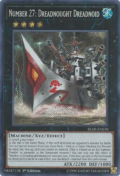 Number 27: Dreadnought Dreadnoid [BLRR-EN030] Secret Rare | Exor Games New Glasgow