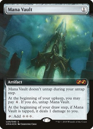 Mana Vault [Ultimate Box Topper] | Exor Games New Glasgow