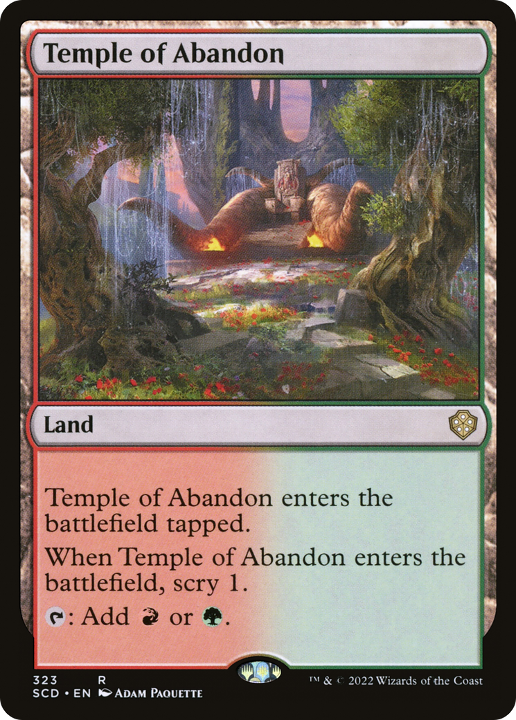 Temple of Abandon [Starter Commander Decks] | Exor Games New Glasgow