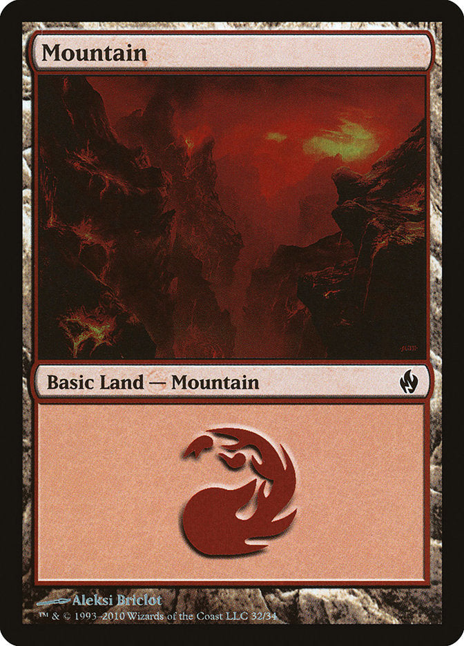 Mountain (32) [Premium Deck Series: Fire and Lightning] | Exor Games New Glasgow