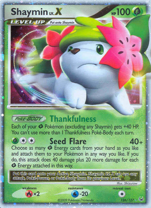 Shaymin LV.X (126/127) [Platinum: Base Set] | Exor Games New Glasgow