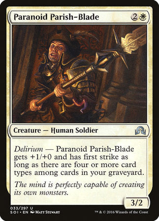 Paranoid Parish-Blade [Shadows over Innistrad] | Exor Games New Glasgow