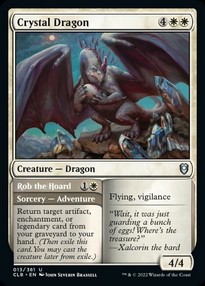 Crystal Dragon // Rob the Hoard [Commander Legends: Battle for Baldur's Gate] | Exor Games New Glasgow