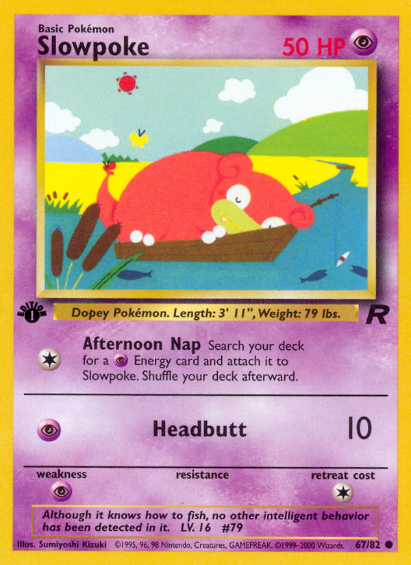 Slowpoke (67/82) [Team Rocket 1st Edition] | Exor Games New Glasgow