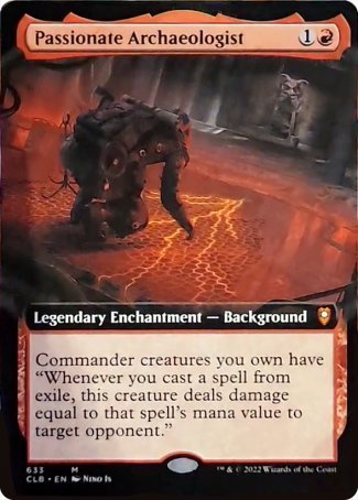 Passionate Archaeologist (Extended Art) [Commander Legends: Battle for Baldur's Gate] | Exor Games New Glasgow