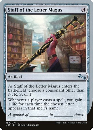 Staff of the Letter Magus [Unstable] | Exor Games New Glasgow