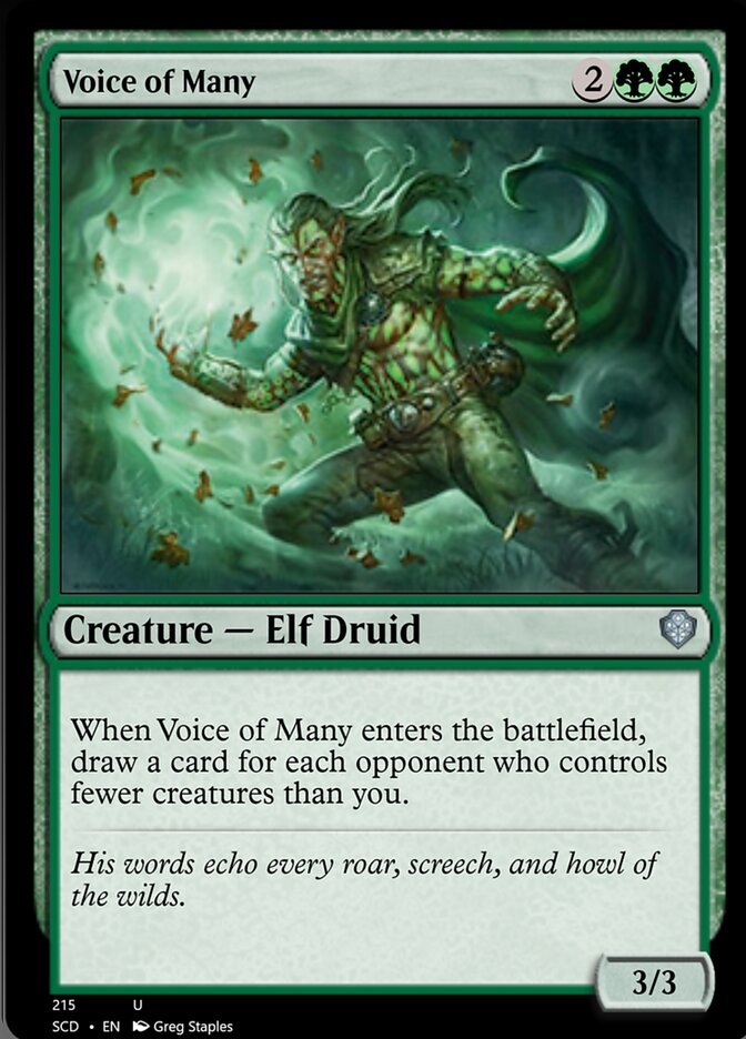 Voice of Many [Starter Commander Decks] | Exor Games New Glasgow