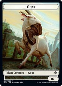 Goat // Food (17) Double-sided Token [Throne of Eldraine Tokens] | Exor Games New Glasgow