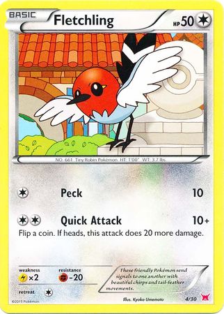 Fletchling (4/30) [XY: Trainer Kit 2 - Latias] | Exor Games New Glasgow