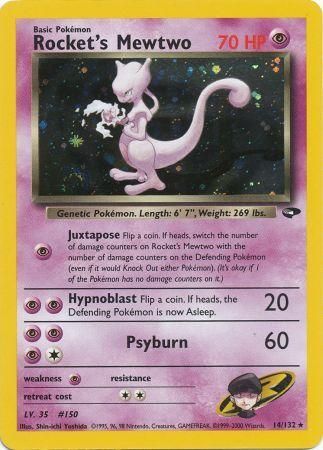 Rocket's Mewtwo (14/132) [Gym Challenge Unlimited] | Exor Games New Glasgow