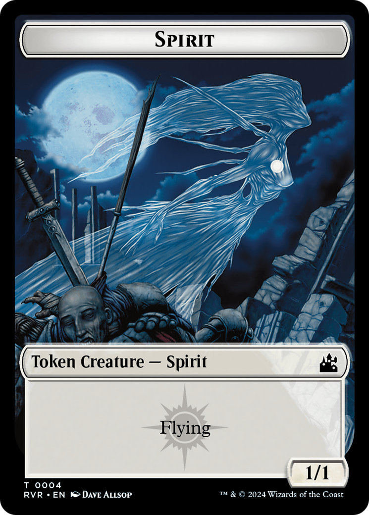 Saproling // Spirit (0004) Double-Sided Token [Ravnica Remastered Tokens] | Exor Games New Glasgow