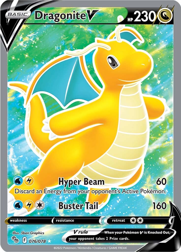 Dragonite V (076/078) [Pokémon GO] | Exor Games New Glasgow